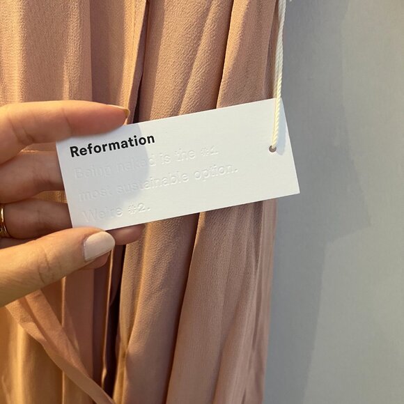 REFORMATION Winslow Dress in Blush - Picture 5 of 6